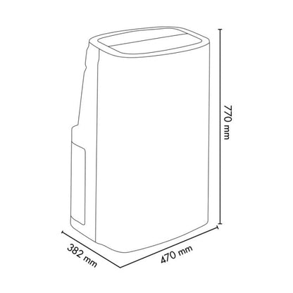 Climatiseur portable Argo Odin Plus pompe à chaleur et Wifi 13000 BTU/H